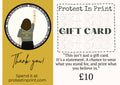 Protest In Print Gift Card - The Perfect Present