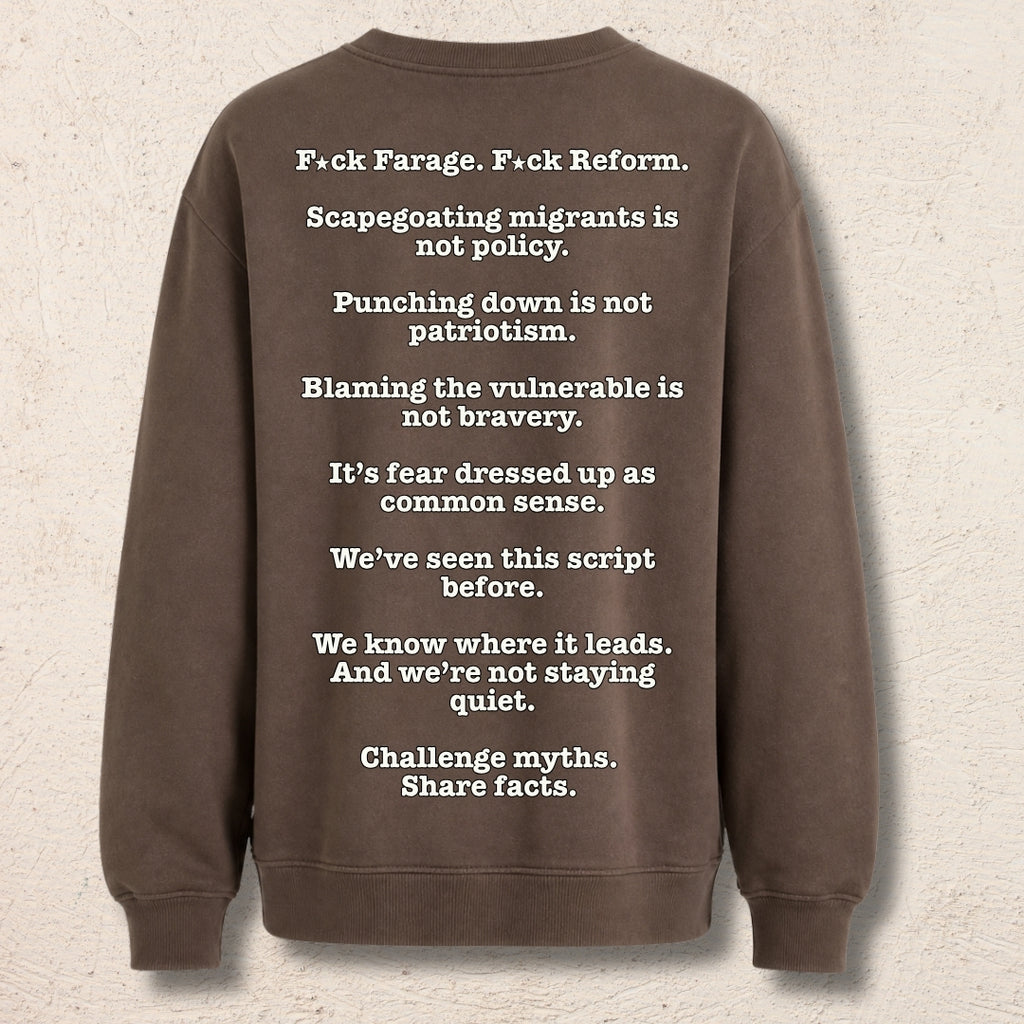 What Are You Angry About? Custom Preloved Protest Brown | 20% to charity
