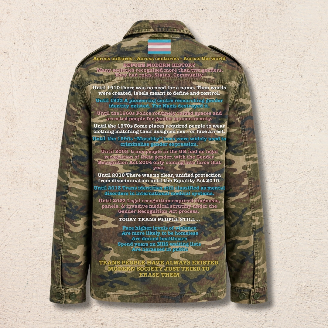 What Are You Angry About? Custom Preloved Protest Army Jacket Medium | 20% to charity (Copy) (Copy)