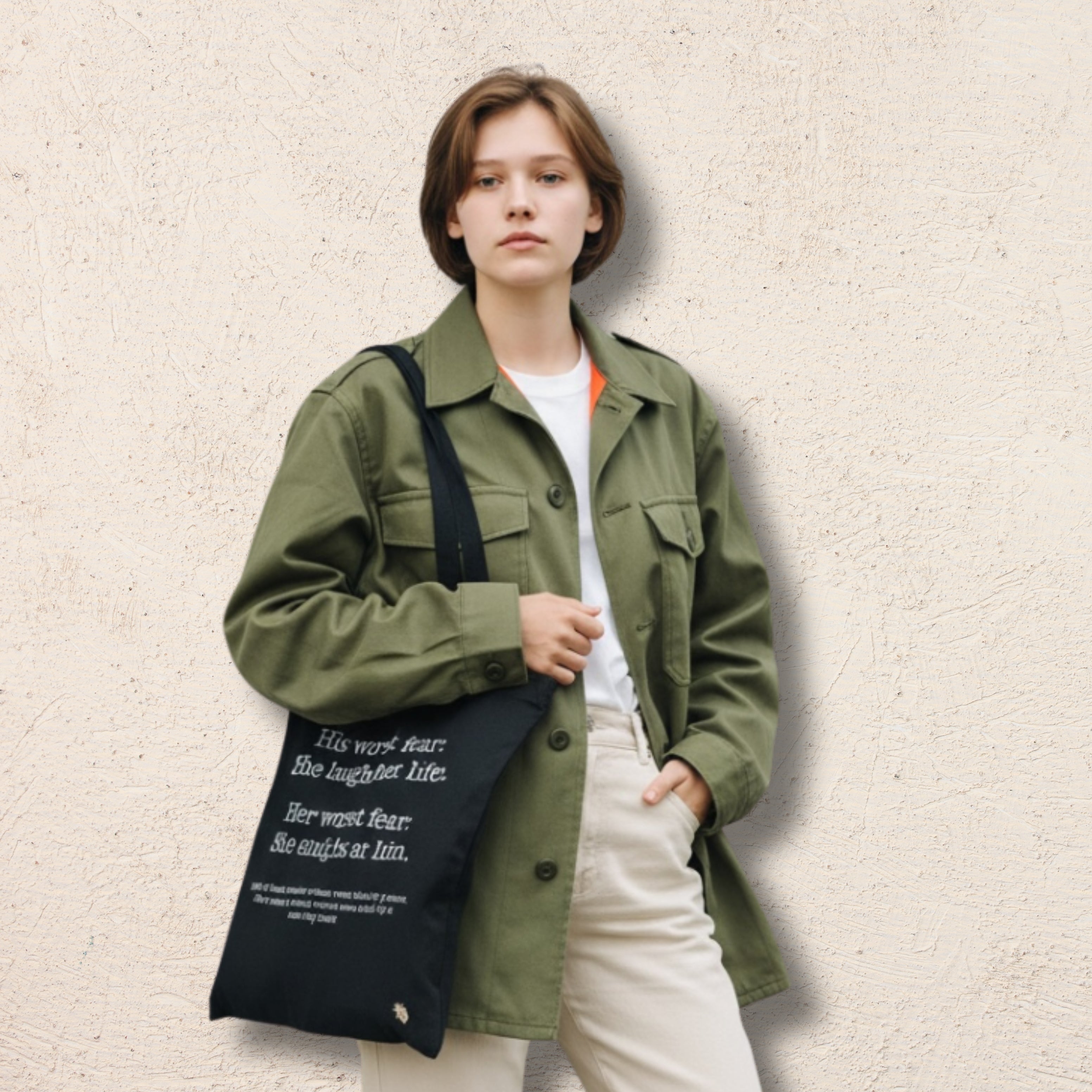 Women's Rights Statistics Black Tote Bag | 20% goes to The Girls’ Network