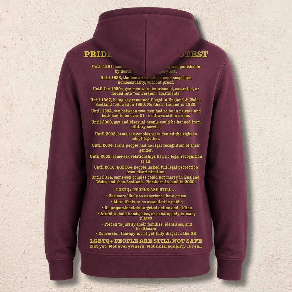 What Are You Angry About? Custom Preloved Protest Hoody | 20% to charity