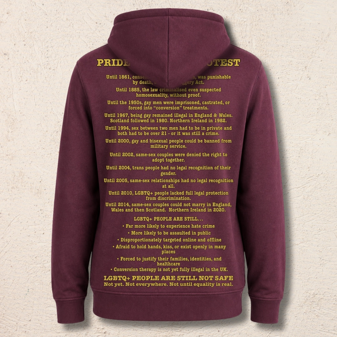 What Are You Angry About? Custom Preloved Protest Hoody | 20% to charity