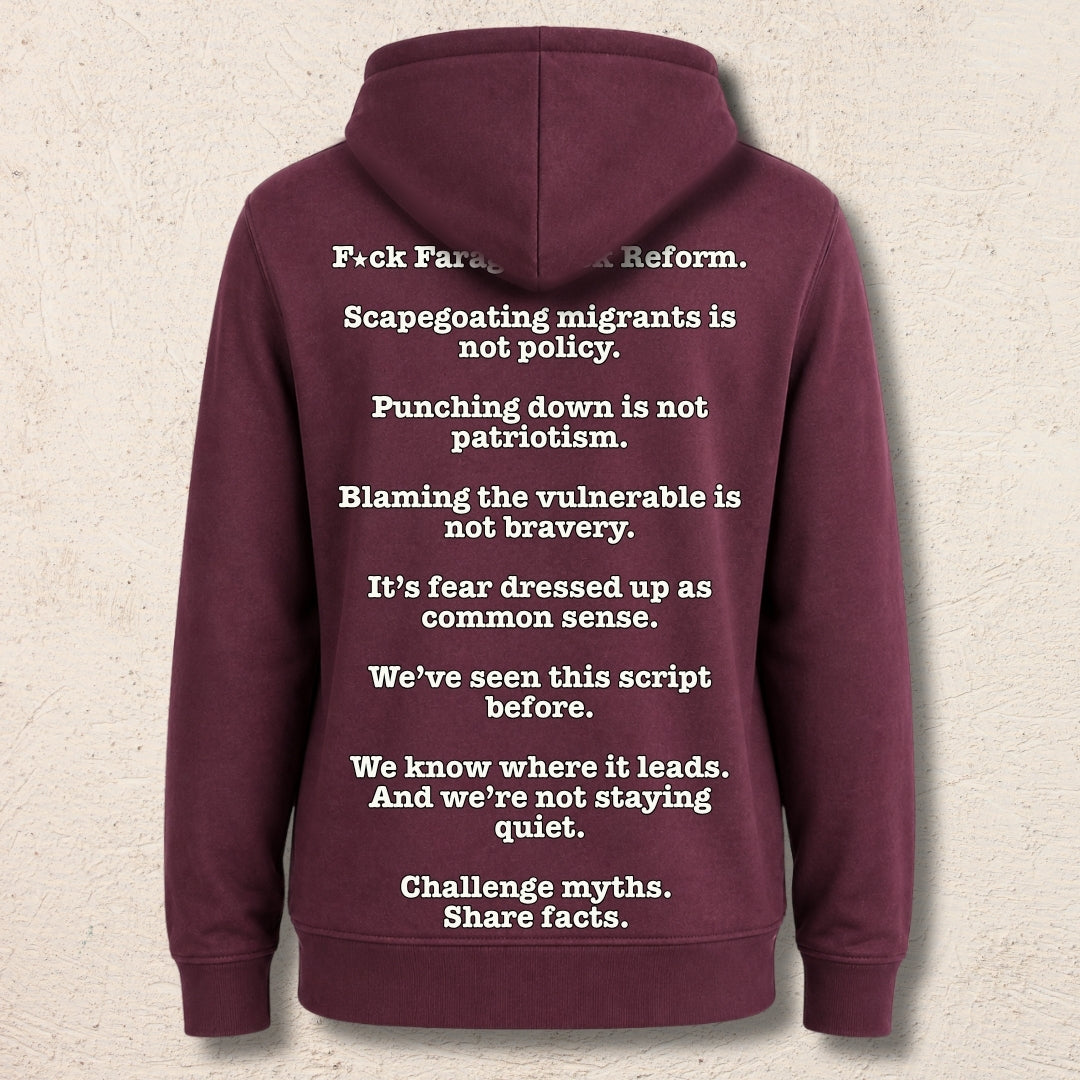 What Are You Angry About? Custom Preloved Protest Hoody | 20% to charity